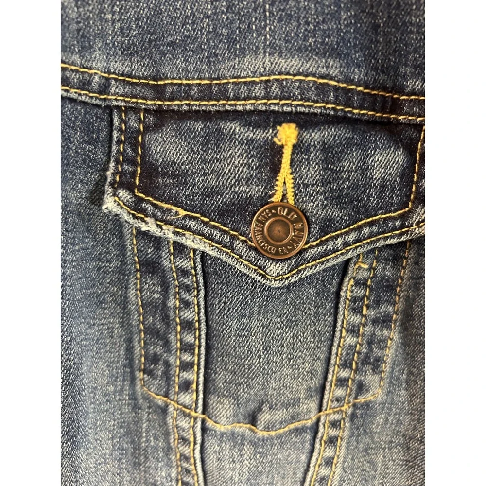 Old Navy Denim Jacket XL Blue Stretch Trucker Women